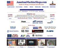 Tablet Screenshot of americanmachineshops.com